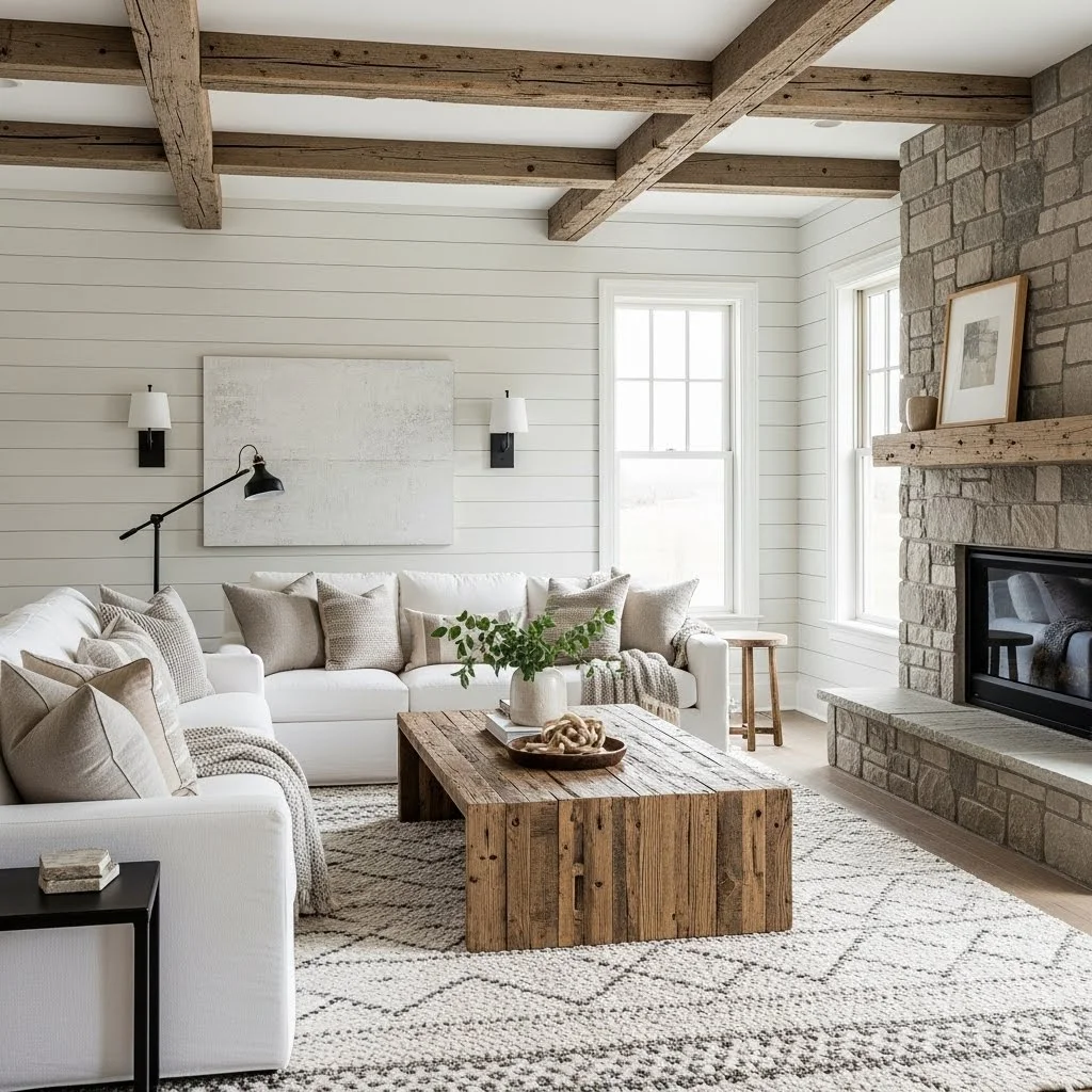 Farmhouse virtual staging for kitchen