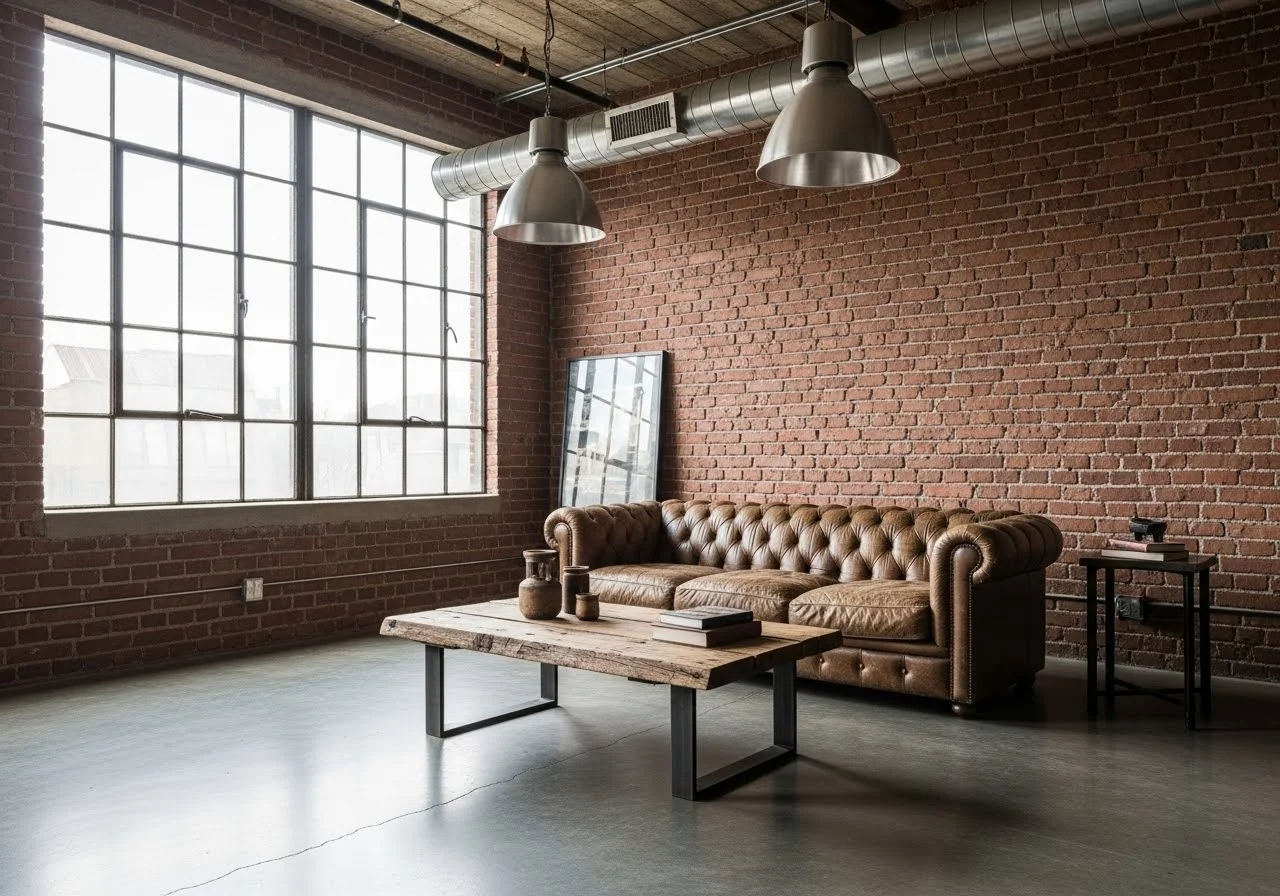 Industrial virtual staging for kitchen
