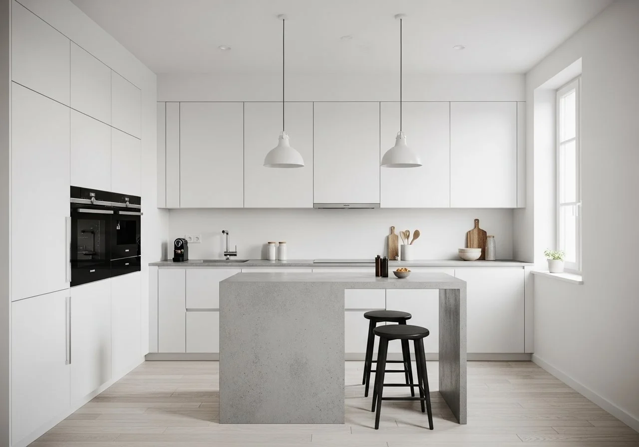 Minimalist virtual staging for kitchen