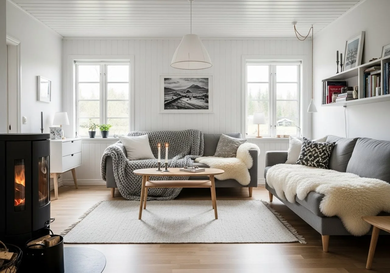 Scandinavian virtual staging for nursery
